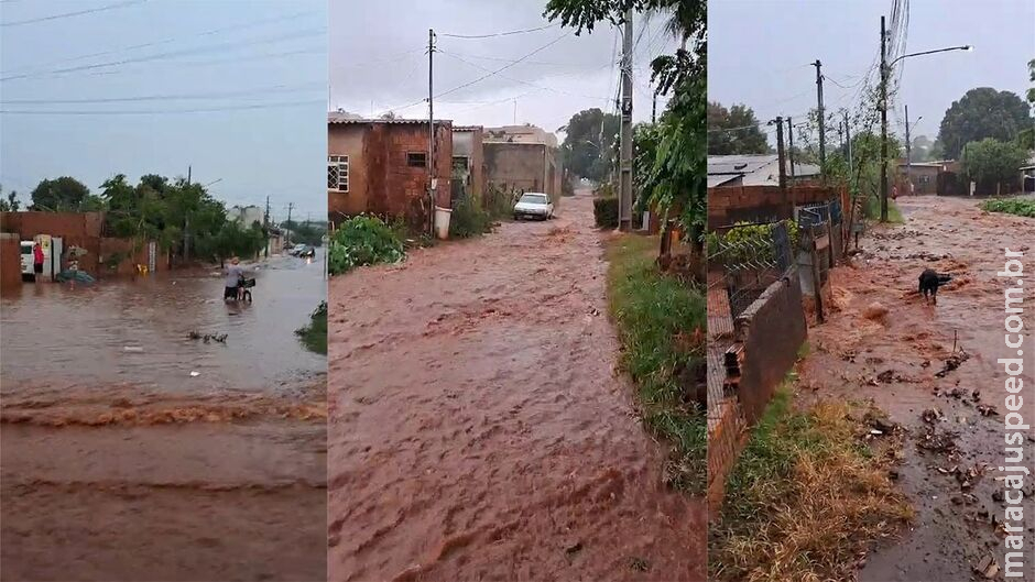 Moradores do Nossa Senhora das Graças ficam ilhados após tempestade Moradores do Nossa Senhora das Graças ficam ilhados após tempestade