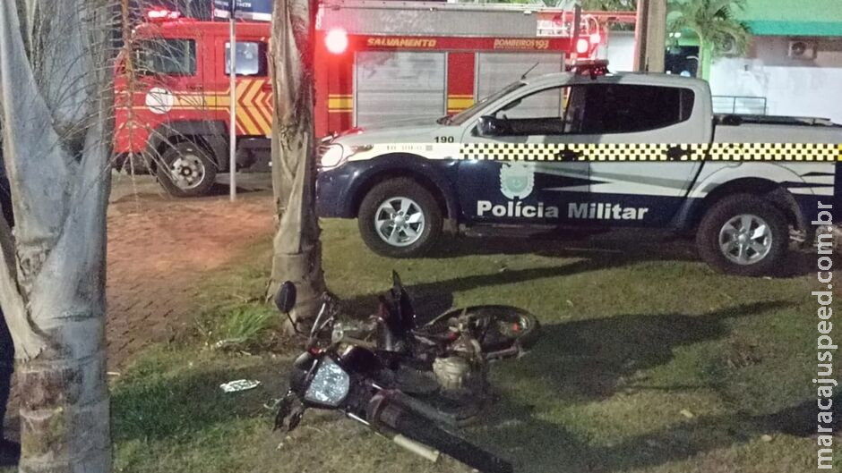 Motociclista sofre acidente, bate em árvore e morre em Chapadão do Sul