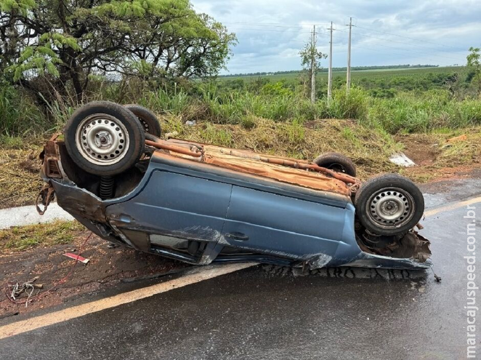 Motorista vítima de capotamento não resiste e morre em hospital de Dourados Motorista vítima de capotamento não resiste e morre em hospital de Dourados