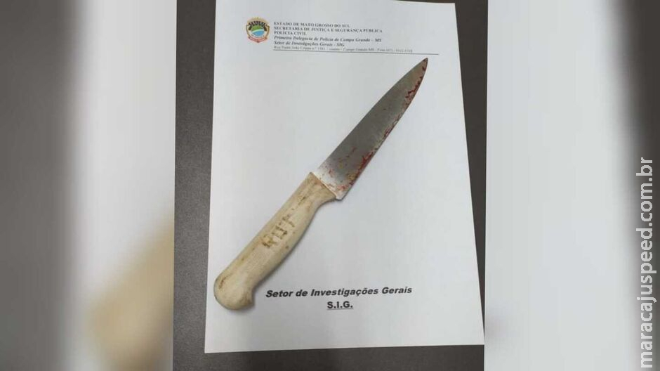 Mulher é presa após ferir marido com faca em Corumbá Mulher é presa após ferir marido com faca em Corumbá