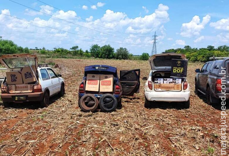 Polícia apreende três veículos com contrabando do Paraguai que seriam entregues em Dourados Polícia apreende três veículos com contrabando do Paraguai que seriam entregues em Dourados