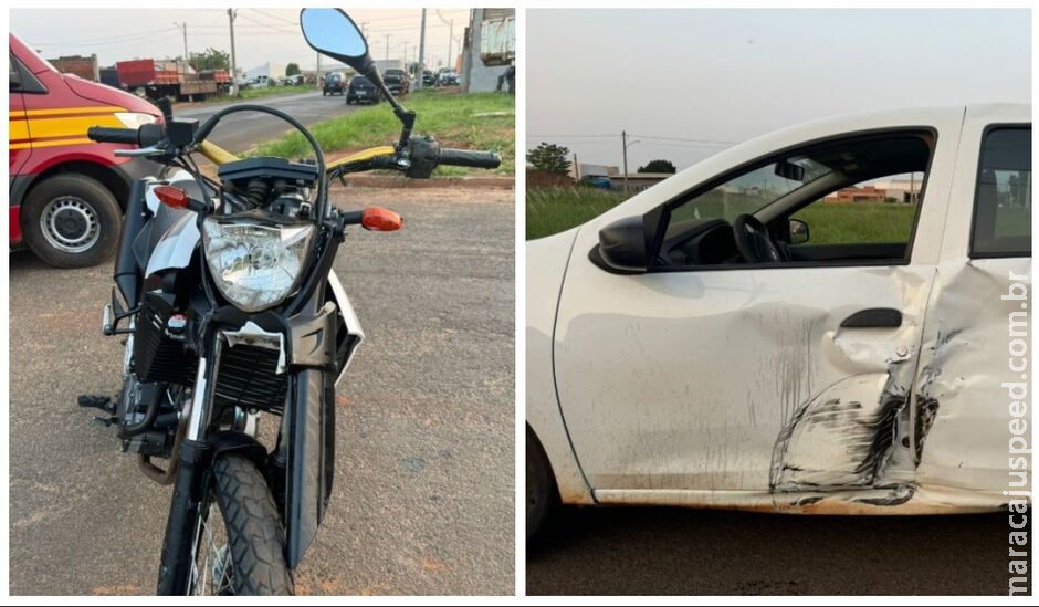 Rapaz sofre acidente ao testar moto antes de comprá-la em Nova Andradina