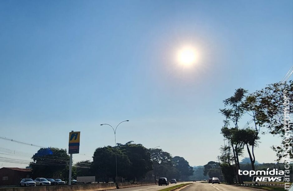 Segundou com S de sol em MS! Tempo será seco e quente em todo estado Segundou com S de sol em MS! Tempo será seco e quente em todo estado