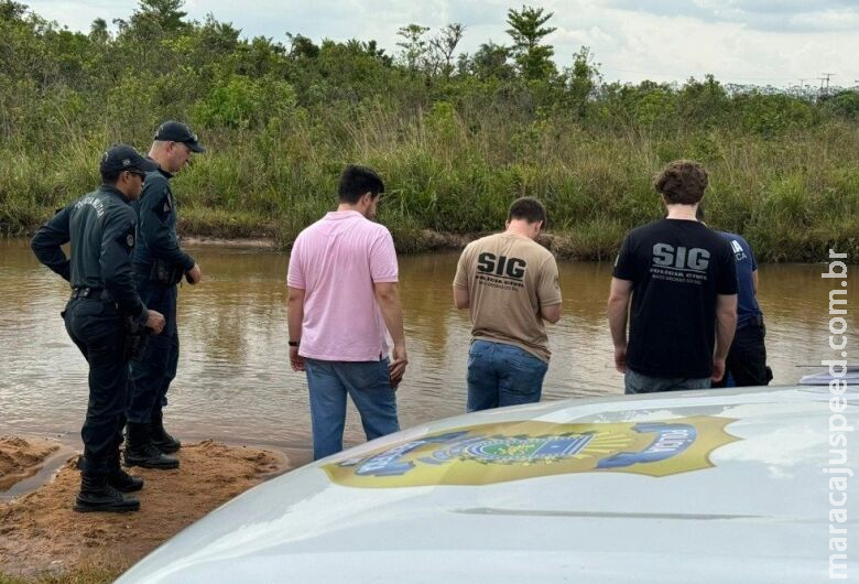 Corpo de homem é encontrado submerso no Córrego do Baile Corpo de homem é encontrado submerso no Córrego do Baile