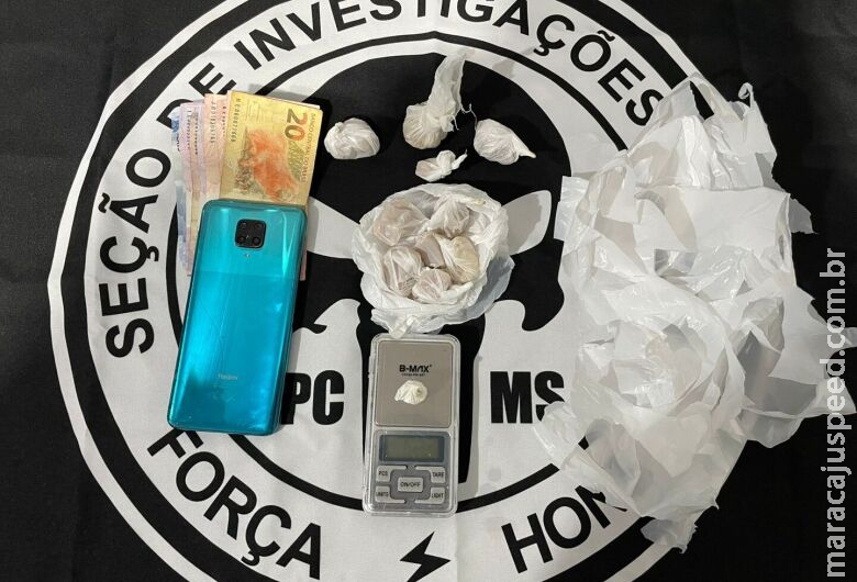 Homem é preso em flagrante com cocaína e crack embalados para comercialização Homem é preso em flagrante com cocaína e crack embalados para comercialização