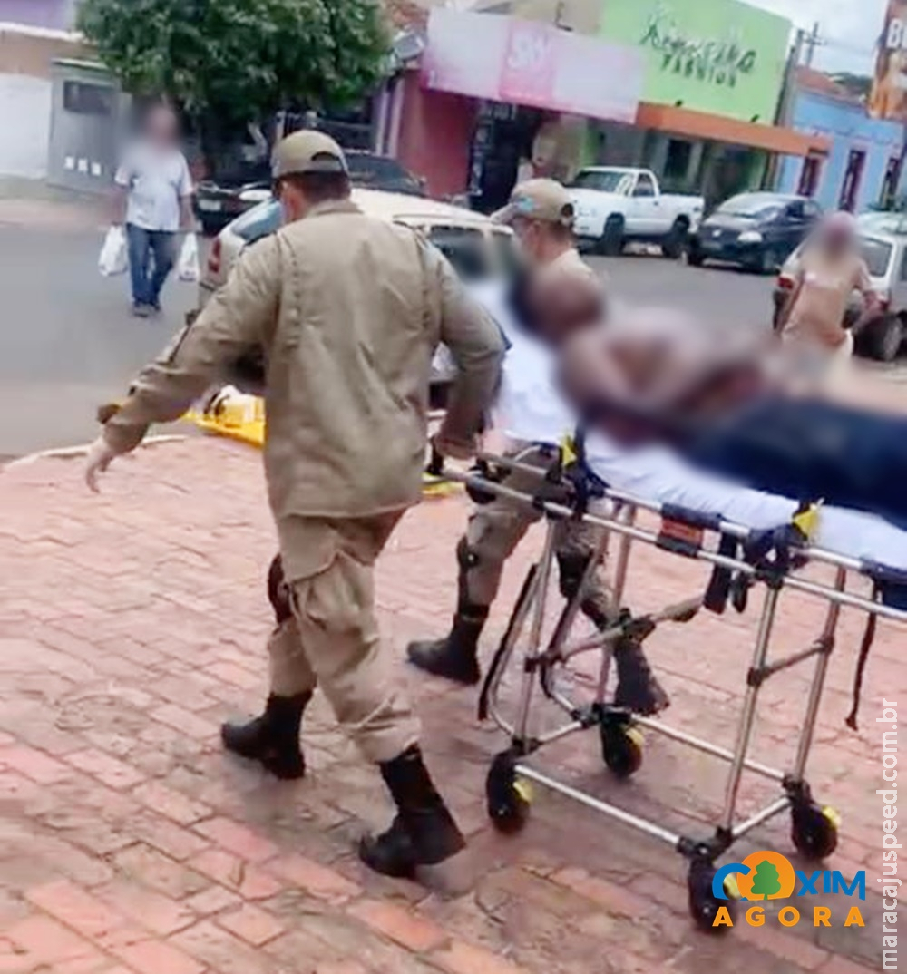 Jovem é baleado enquanto almoçava no centro de Coxim Jovem é baleado enquanto almoçava no centro de Coxim