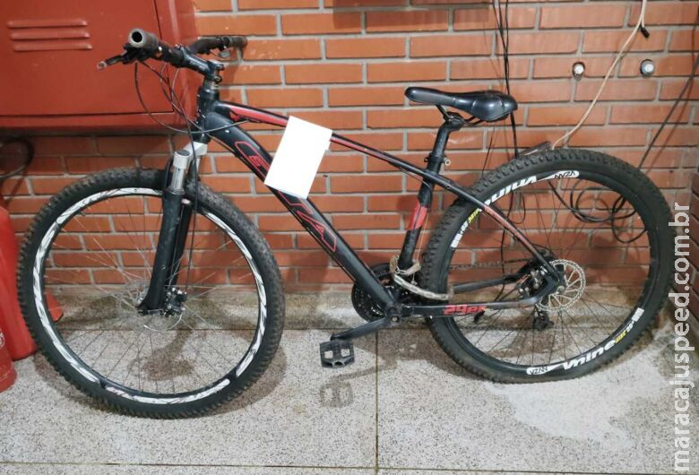 Jovem é preso em Dourados após furtar bicicleta cadeada e sair arrastando Jovem é preso em Dourados após furtar bicicleta cadeada e sair arrastando