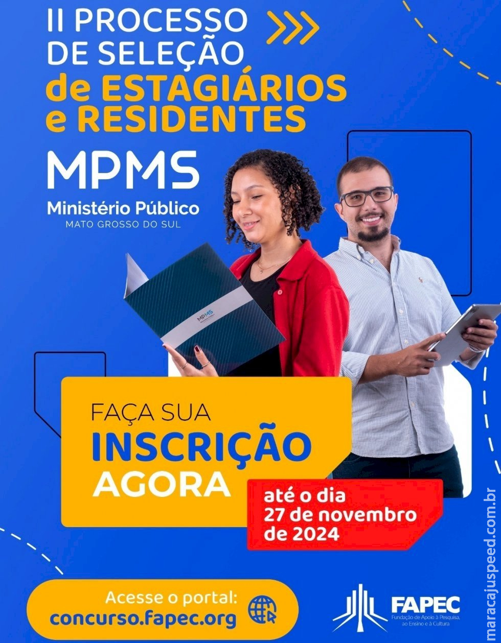 Ministério Público abre Inscrições para o II Processo Seletivo de Estagiários e Residentes Ministério Público abre Inscrições para o II Processo Seletivo de Estagiários e Residentes