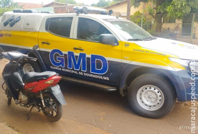 Motocicleta furtada em Caarapó é recuperada em Dourados Motocicleta furtada em Caarapó é recuperada em Dourados