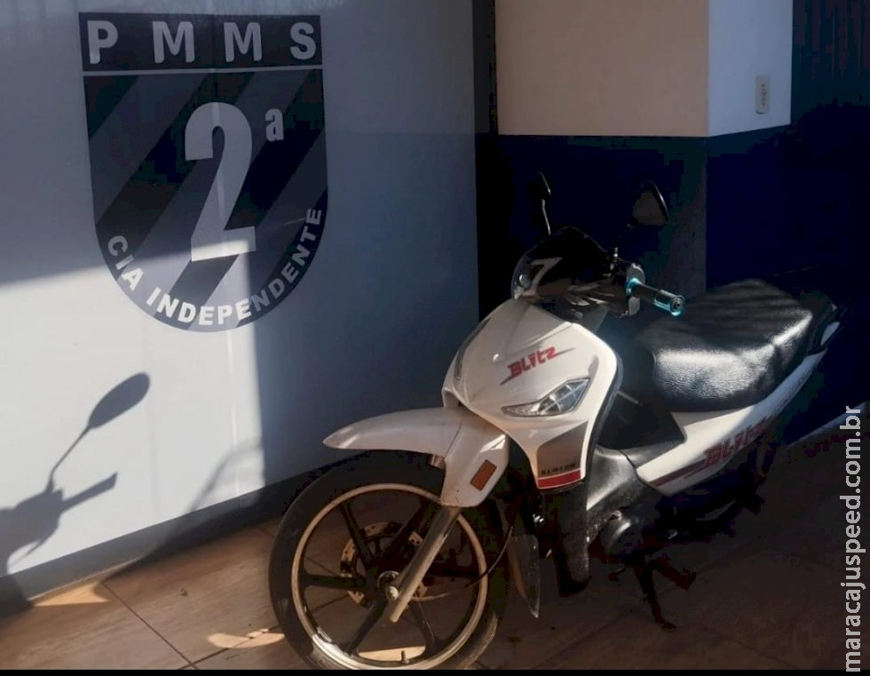 PM de Caarapó recupera moto e prende acusado do furto PM de Caarapó recupera moto e prende acusado do furto