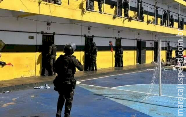 Policiais penais usam bala de borracha para conter início de motim em cela em Campo Grande Policiais penais usam bala de borracha para conter início de motim em cela em Campo Grande