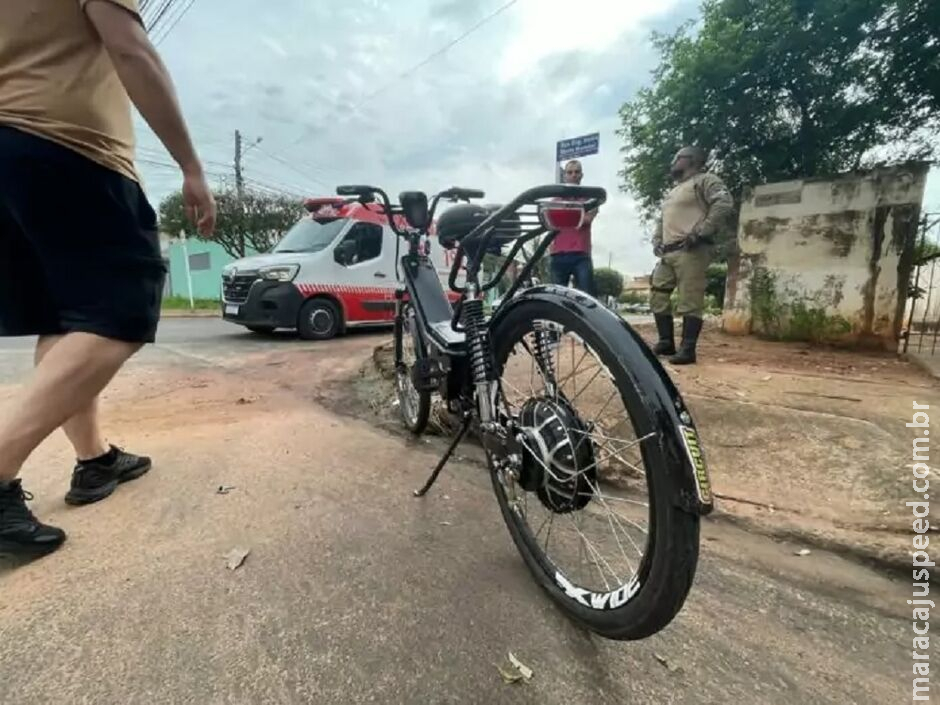 Adolescente em bike elétrica fica ferida após ser atropelada por carro em Três Lagoas Adolescente em bike elétrica fica ferida após ser atropelada por carro em Três Lagoas