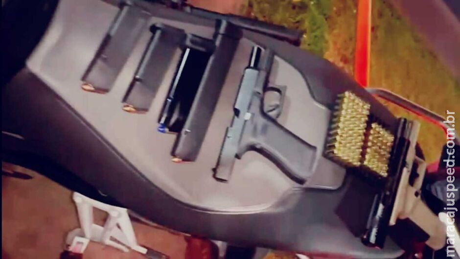 Agiota é preso com pistolas e 127 munições ao ameaçar Agiota é preso com pistolas e 127 munições ao ameaçar