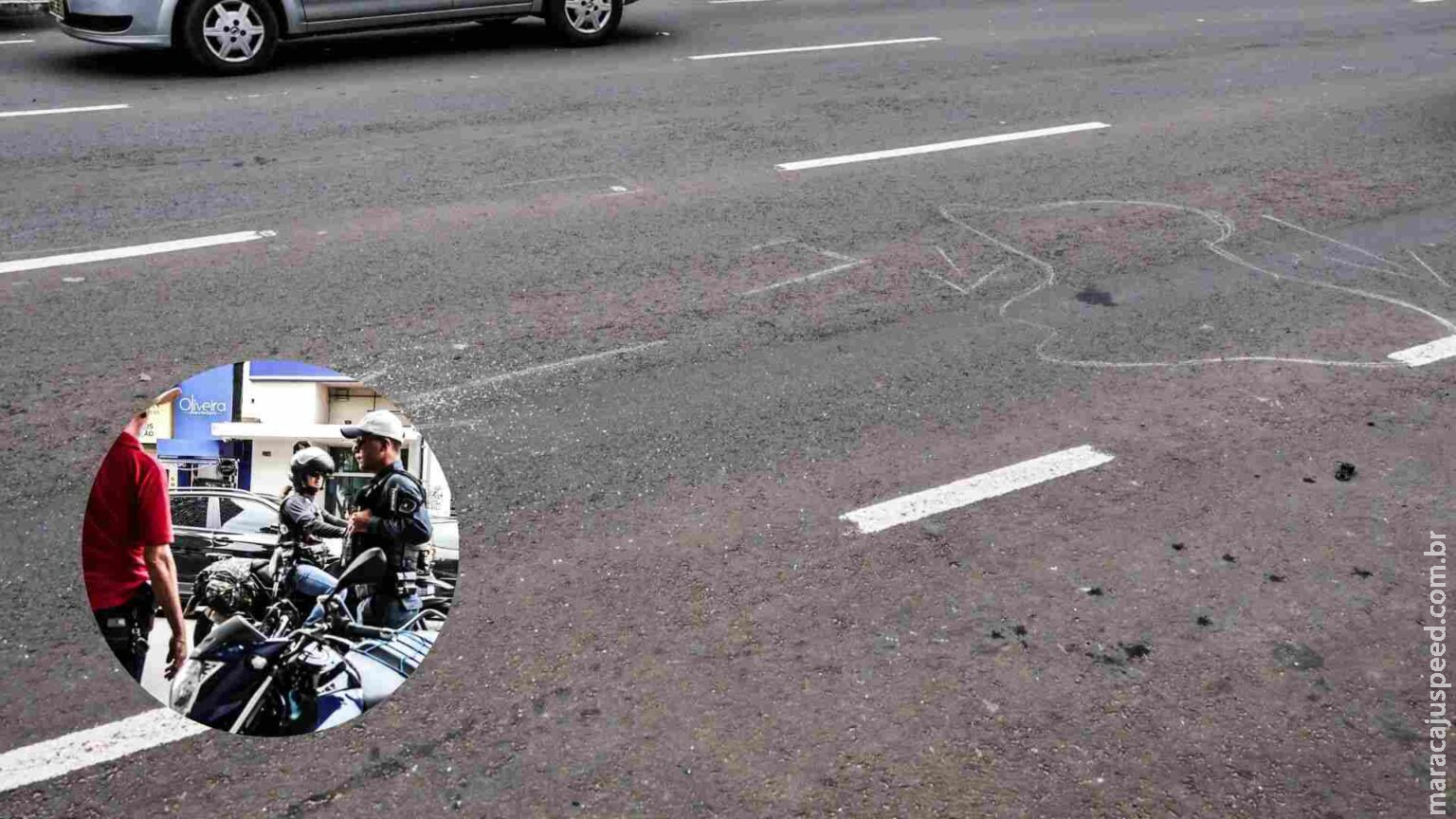 Blazer é atingida por motocicleta ao fazer conversão para estacionar na 13 de Maio em Campo Grande Blazer é atingida por motocicleta ao fazer conversão para estacionar na 13 de Maio em Campo Grande