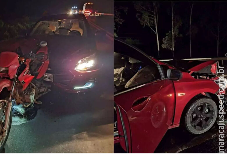 Casal morre após motocicleta ser atingida e arrastada por 135 metros Casal morre após motocicleta ser atingida e arrastada por 135 metros