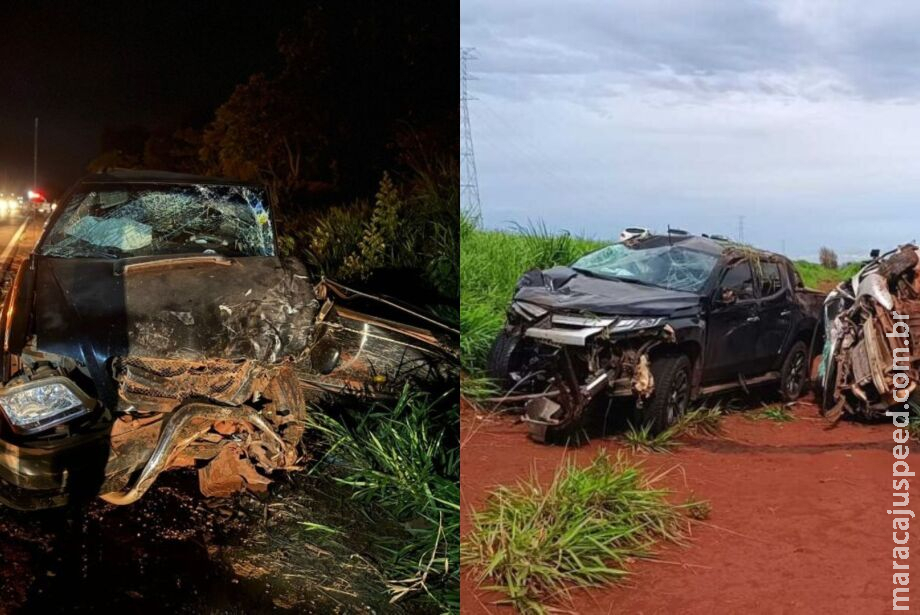 Com diferença de horas, 2 morrem e 7 ficam feridos em rodovias no MS Com diferença de horas, 2 morrem e 7 ficam feridos em rodovias no MS