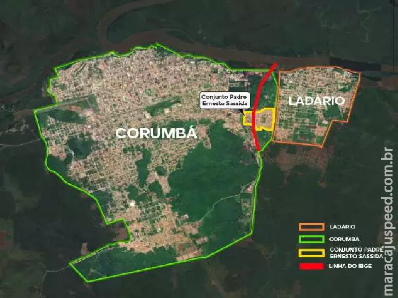 Corumbá perde 800 casas e quase 4 mil habitantes após divisão de bairro Corumbá perde 800 casas e quase 4 mil habitantes após divisão de bairro