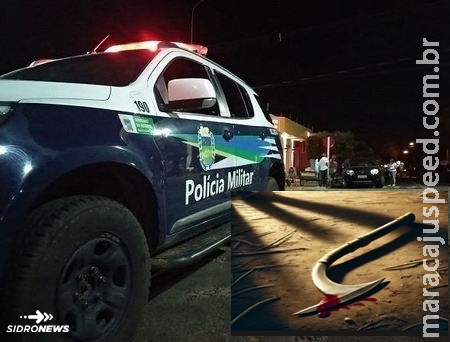 Homem é preso por tentativa de homicídio com foice no Acampamento Jatobá Homem é preso por tentativa de homicídio com foice no Acampamento Jatobá