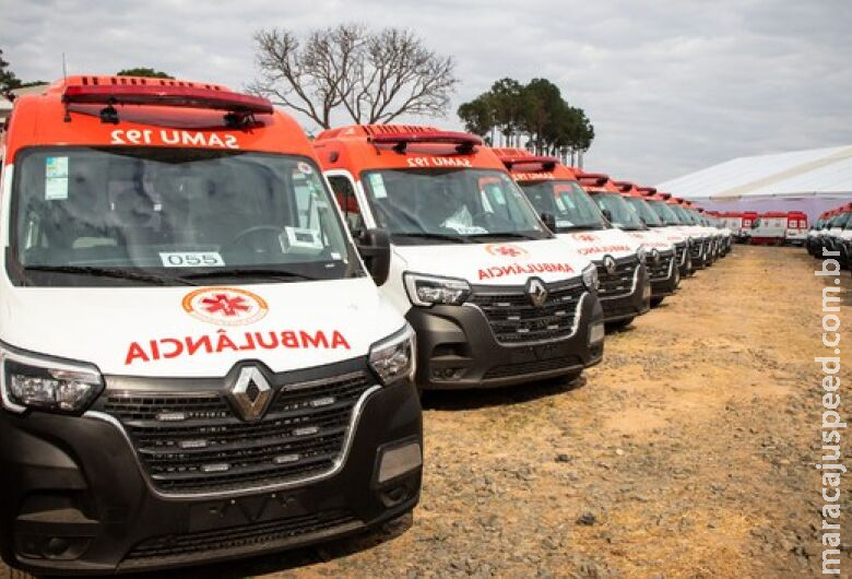 Ministério da Saúde entrega mais 163 ambulâncias para 7 estados; MS é beneficiado Ministério da Saúde entrega mais 163 ambulâncias para 7 estados; MS é beneficiado