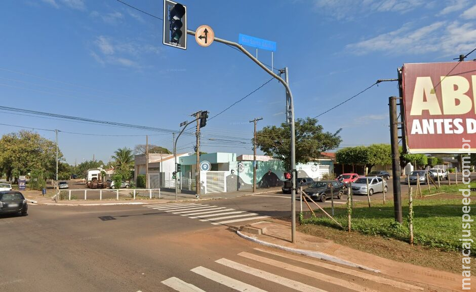 Motociclista fica em estado grave em acidente no Guanandi II Motociclista fica em estado grave em acidente no Guanandi II