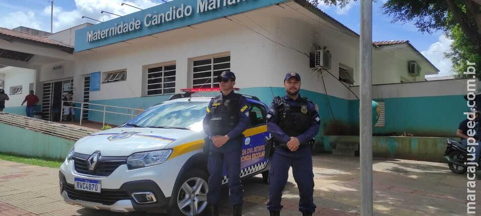 Mulher em trabalho de parto é escoltada pela Guarda Municipal até maternidade em Campo Grande Mulher em trabalho de parto é escoltada pela Guarda Municipal até maternidade em Campo Grande