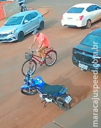 Mulher tem bicicleta furtada em Sidrolândia e pede ajuda para localizar suspeito Mulher tem bicicleta furtada em Sidrolândia e pede ajuda para localizar suspeito