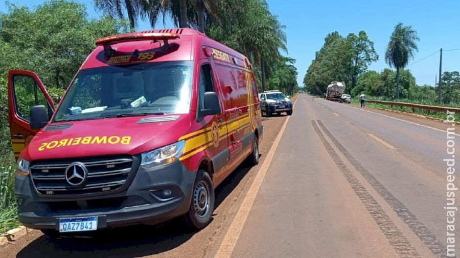 Pedestre morre atropelado por caminhão na BR-376, em Fátima do Sul Pedestre morre atropelado por caminhão na BR-376, em Fátima do Sul