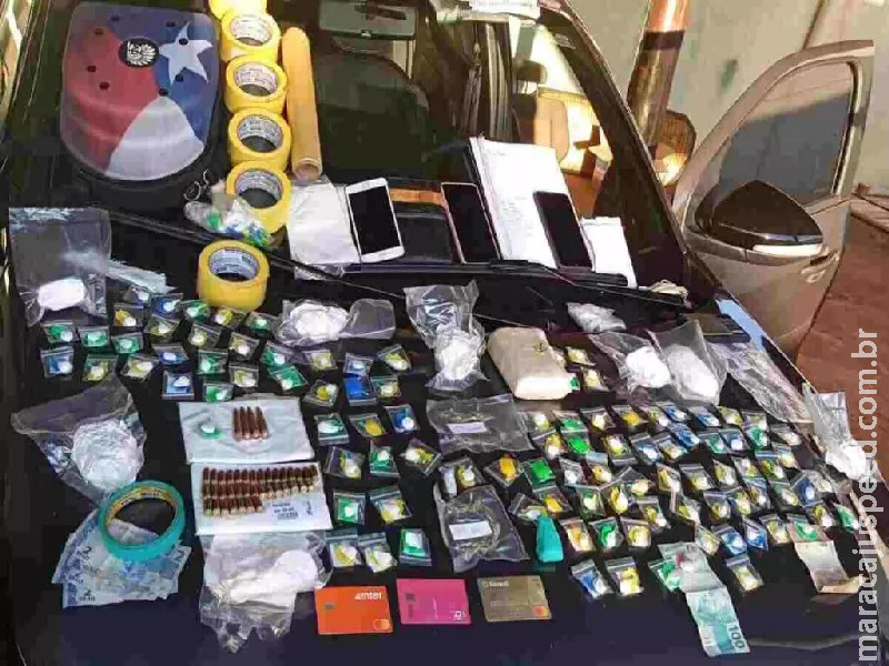 Ação policial desmantela ponto de tráfico e apreende drogas e munições em Aral Moreira Ação policial desmantela ponto de tráfico e apreende drogas e munições em Aral Moreira