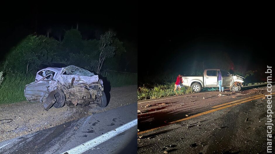 Casal morre em batida com quatro carros na MS-382, em Bonito Casal morre em batida com quatro carros na MS-382, em Bonito