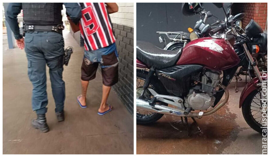 Homem é preso após furtar moto de colega de trabalho em Dourados Homem é preso após furtar moto de colega de trabalho em Dourados