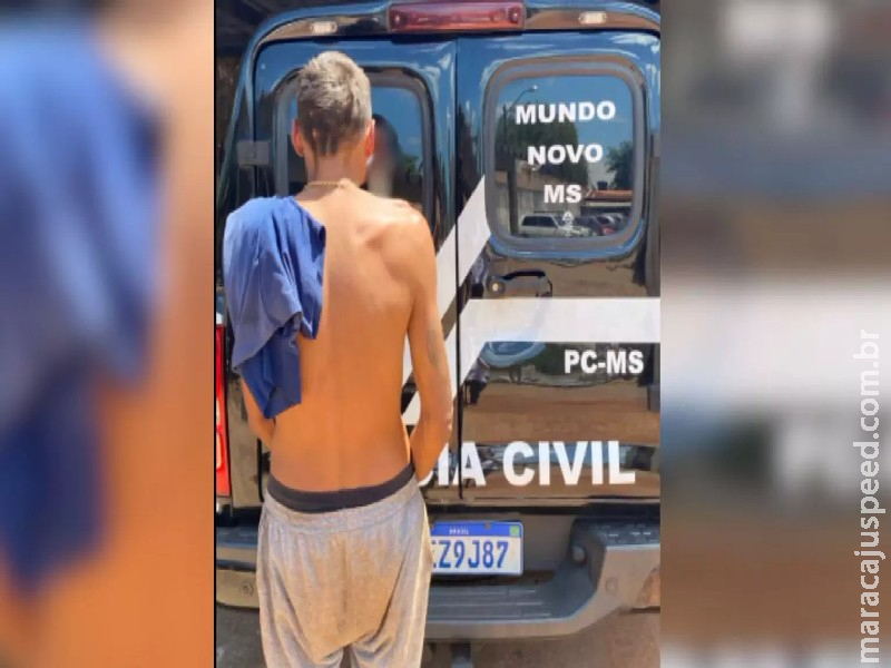 Homem furta loja de roupas e acaba preso no interior de MS Homem furta loja de roupas e acaba preso no interior de MS