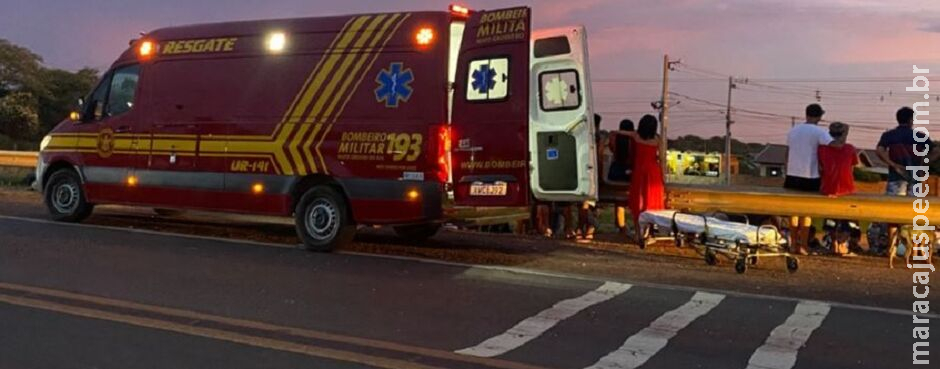 Idosa fica em estado grave após ser atropelada por caminhão na BR-262, em Anastácio Idosa fica em estado grave após ser atropelada por caminhão na BR-262, em Anastácio