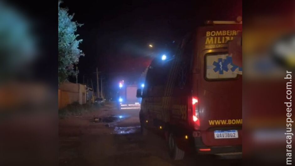 Morador morre em casa incendiada em Sidrolândia Morador morre em casa incendiada em Sidrolândia