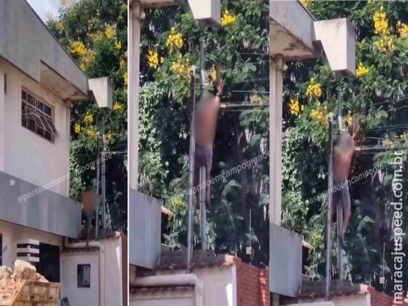 Homem é eletrocutado ao tentar furtar fiação em Campo Grande 