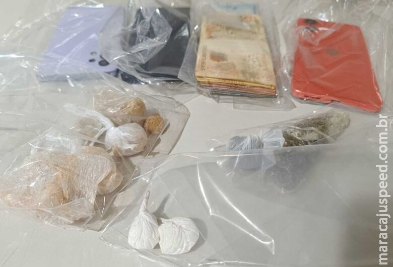 Homem é preso com drogas e Homem é preso com drogas e