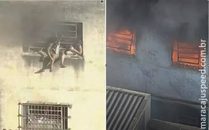 Incêndio atinge confecção e deixa pessoas penduradas em janela no Rio de Janeiro Incêndio atinge confecção e deixa pessoas penduradas em janela no Rio de Janeiro
