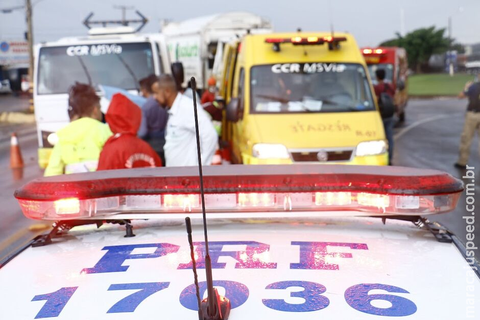 Jovem morre atropelado por ônibus na BR-262, em Terenos Jovem morre atropelado por ônibus na BR-262, em Terenos