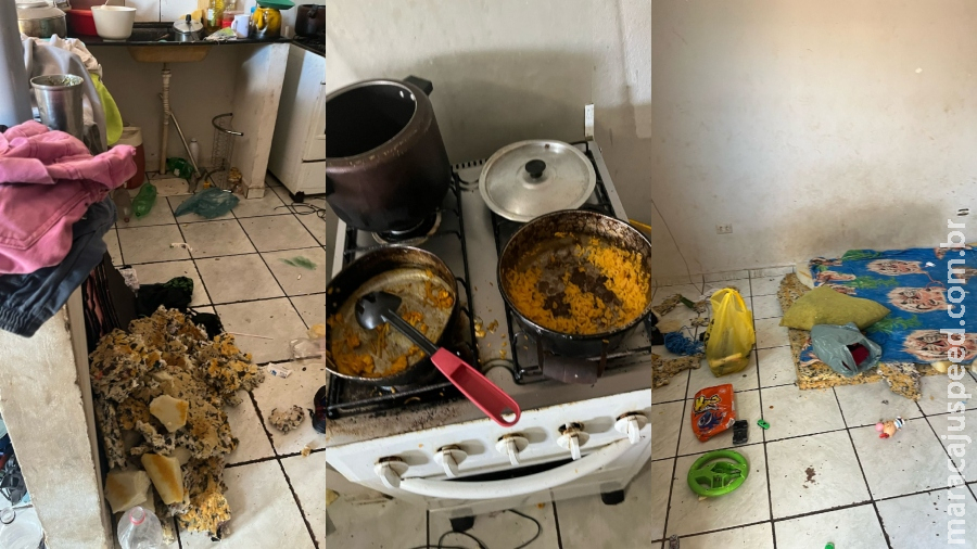 Mãe e filho são resgatados de casa onde eram mantidos presos no Guanandi Mãe e filho são resgatados de casa onde eram mantidos presos no Guanandi