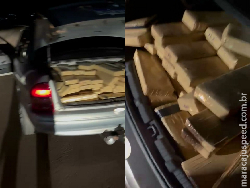 Maracaju: PRF apreende 396 kg de maconha e 3,1 kg de haxixe em veículo Corsa com placas falsas Maracaju: PRF apreende 396 kg de maconha e 3,1 kg de haxixe em veículo Corsa com placas falsas