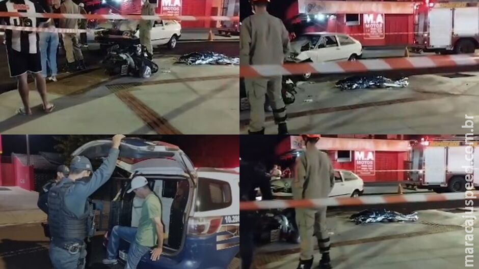 Motorista bêbado tenta conversão e mata motociclista atropelado em Dourados Motorista bêbado tenta conversão e mata motociclista atropelado em Dourados