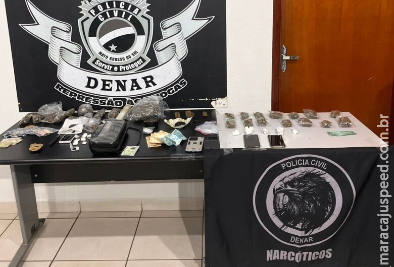 Operação contra tráfico de drogas prende três pessoas Operação contra tráfico de drogas prende três pessoas