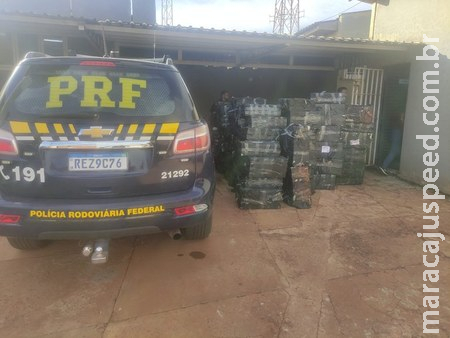 PRF apreende 3,7 toneladas de maconha em Sidrolândia (MS)