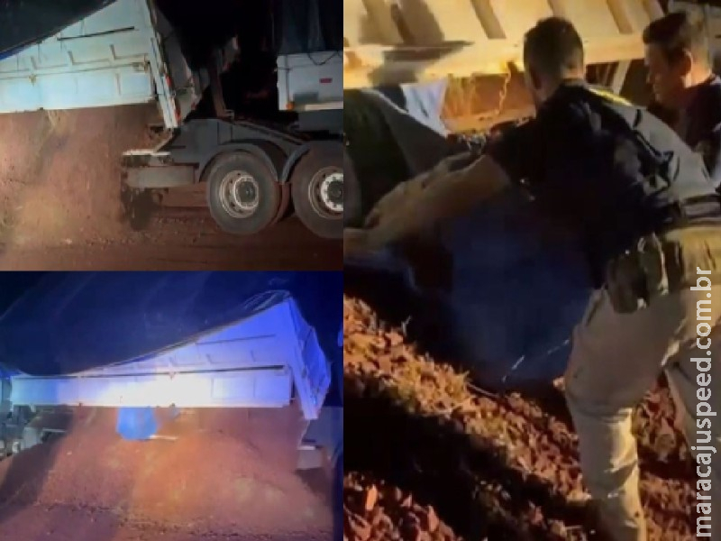 PRF apreende 391 kg de cocaína em carga de minério PRF apreende 391 kg de cocaína em carga de minério