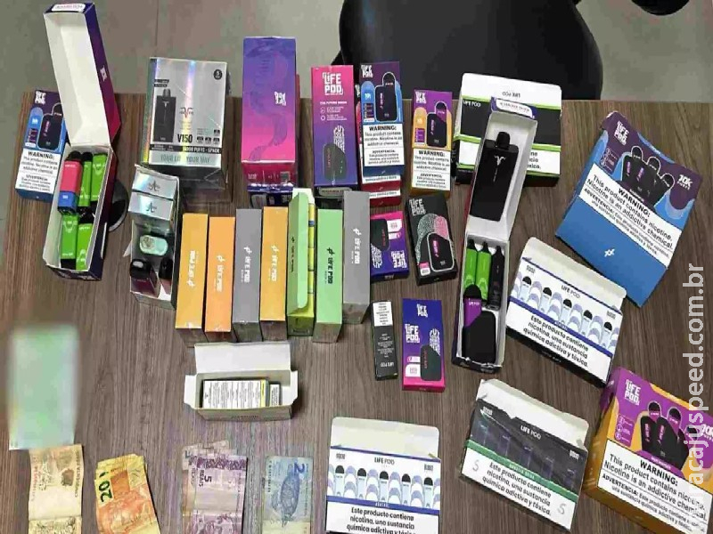 Suspeito de vender cigarros eletrônicos nas redes sociais é preso em Campo Grande