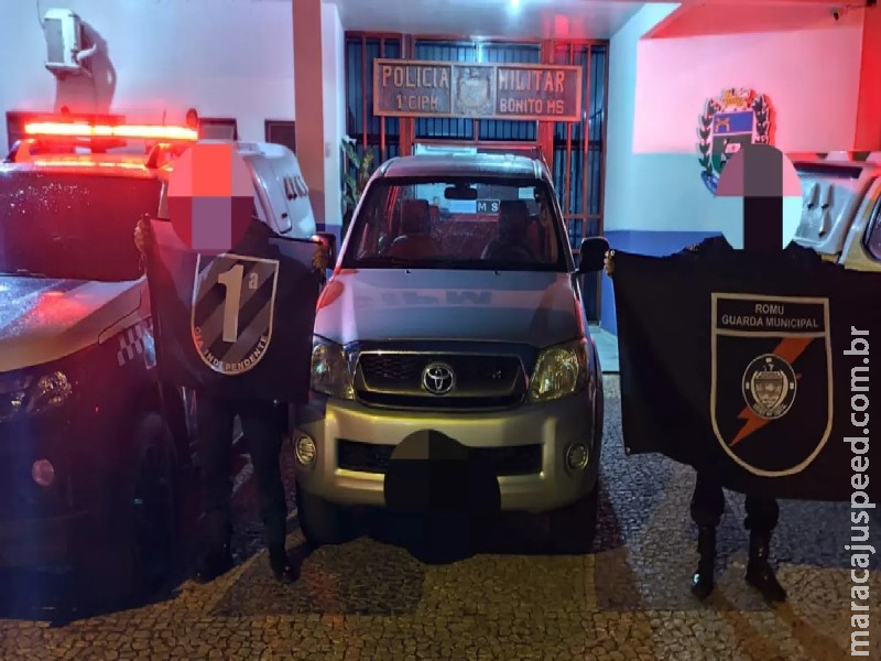 Caminhonete furtada em Minas Gerais é recuperada em Bonito e motorista acaba preso Caminhonete furtada em Minas Gerais é recuperada em Bonito e motorista acaba preso