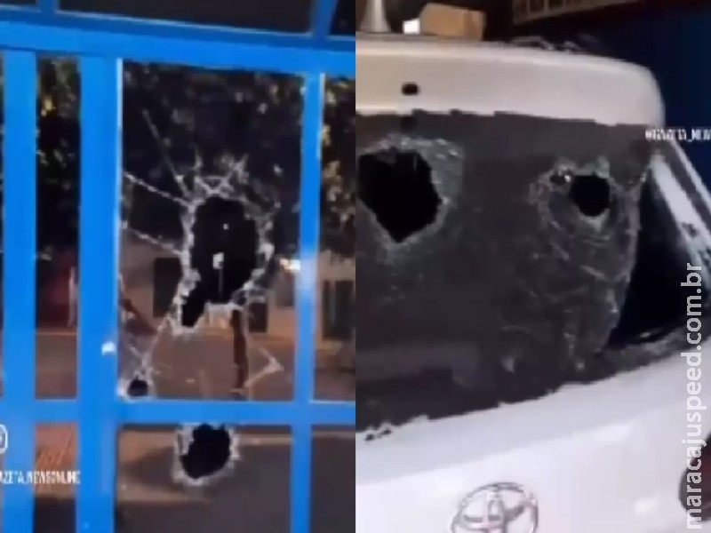 Em surto, homem quebra fachada e carros da Câmara de Cassilândia Em surto, homem quebra fachada e carros da Câmara de Cassilândia