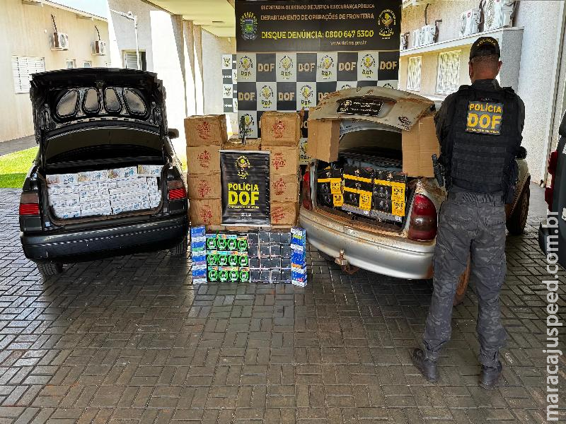 Foragido é preso pelo DOF com mais de R$ 600 mil em materiais ilegais em Dourados 
