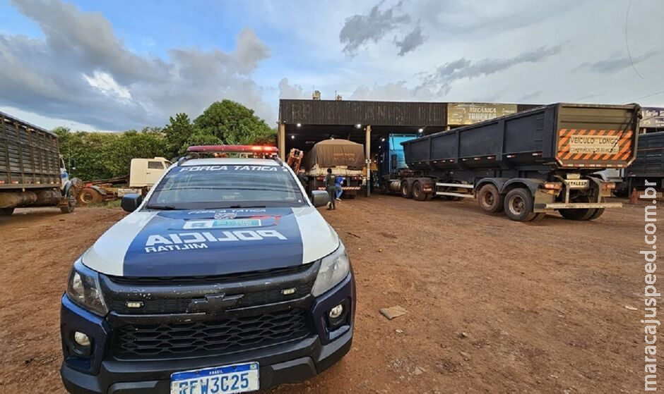 Mecânico morre esmagado por carreta em oficina de Sidrolândia Mecânico morre esmagado por carreta em oficina de Sidrolândia