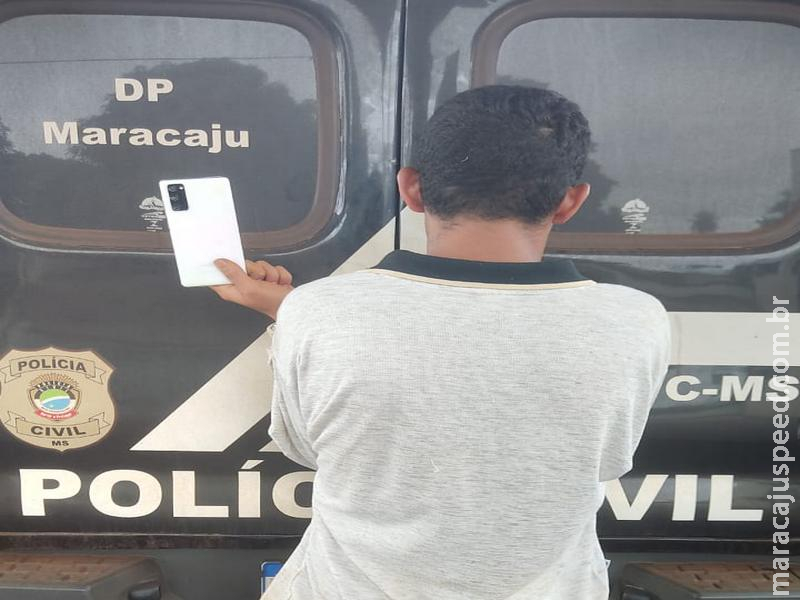 Ação relâmpago da Polícia Civil em Maracaju desmantela esquema de furto e tráfico: ladrão preso, celular recuperado e traficante autuado