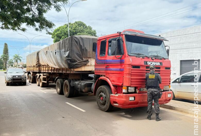 Carreta com 200 pneus contrabandeados é apreendida na MS-156 e motorista vai preso Carreta com 200 pneus contrabandeados é apreendida na MS-156 e motorista vai preso